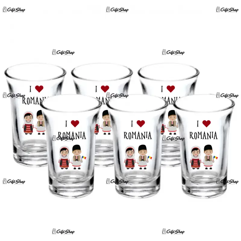 Copii port popular romania, set 6 pahare shout, model 53bs